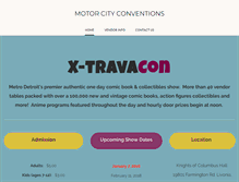 Tablet Screenshot of motorcityconventions.com